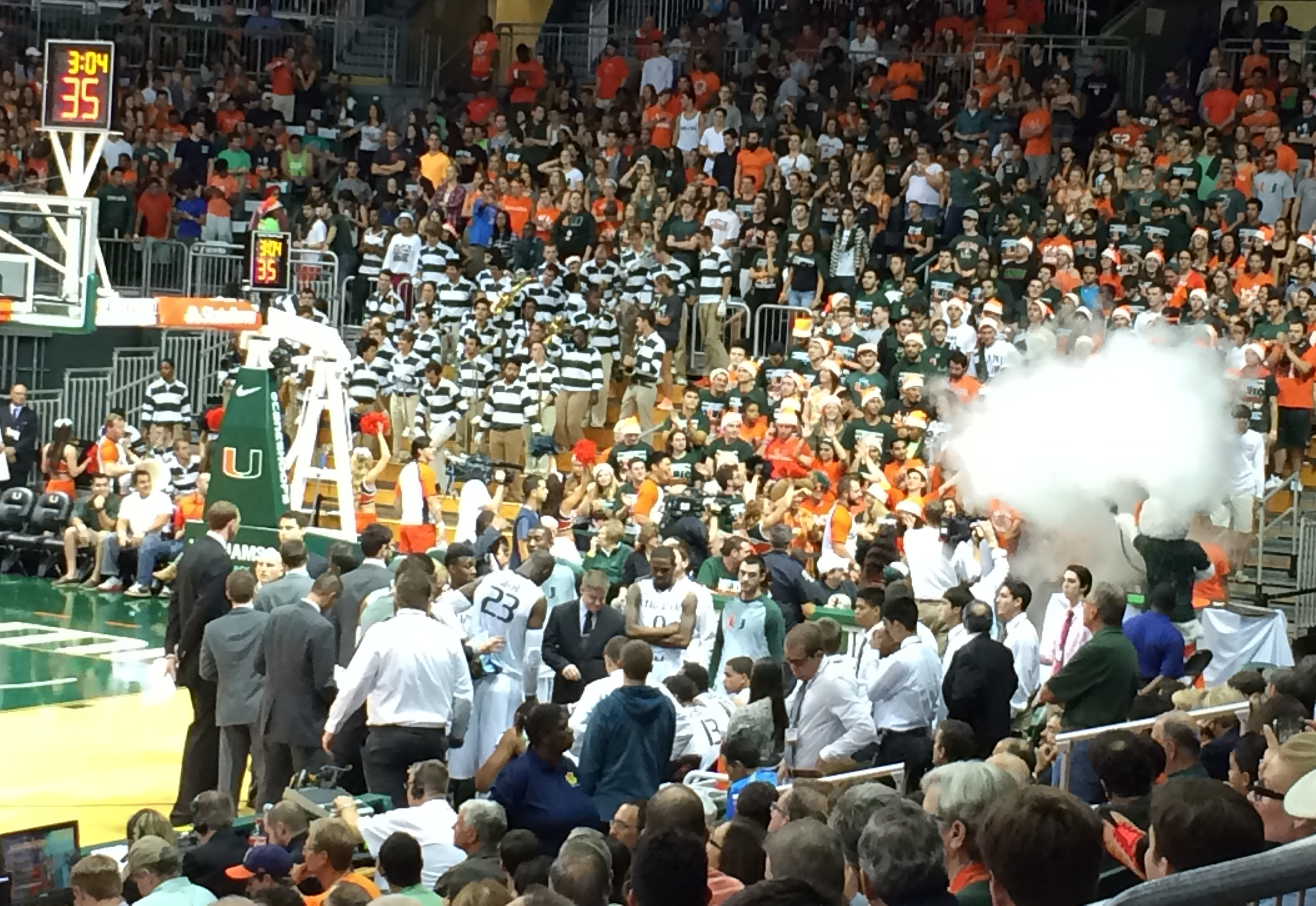 Pep Band at UM basketball game